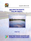 Kecamatan Munte Dalam Angka 2013